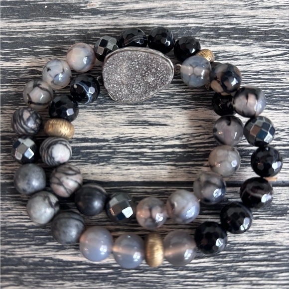 Silpada Ode to Geode Stretch Bracelet - Picture 1 of 6